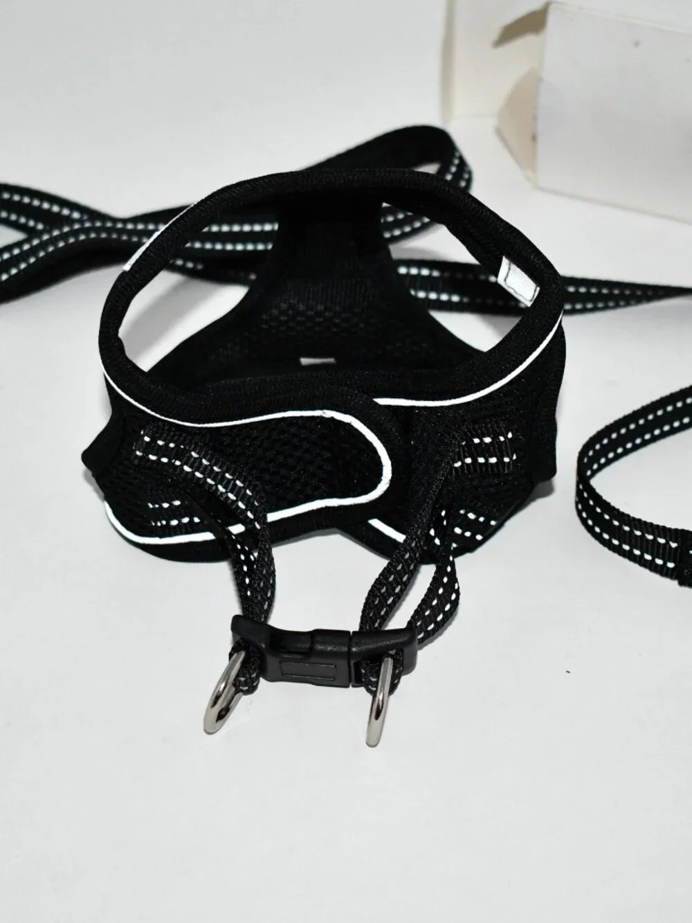 BOOMIBOO No Pull Dog Harness & Leash Set, Black, XS, Reflective, NWT